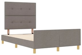 Cama vidaXL Taupe 120x200 cm Tecido