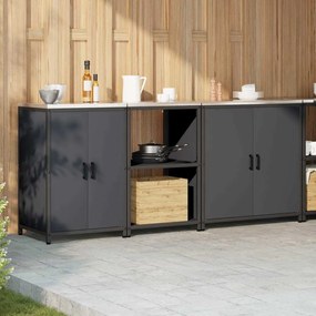 Conjunto de Armazenamento de Cozinha 3 pcs Antracite
