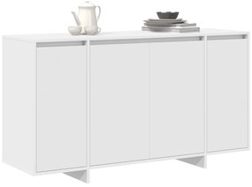 Buffet Branco Branco Madeira 135 x 41 x 75 cm Buffet Branco