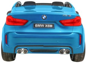 Carro elétrico para Crianças 12V 2 Lugares BMW X6M XXL Azul Pintado