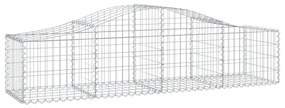 Cestos gabião arqueados 15pcs 200x50x40/60 cm ferro galvanizado