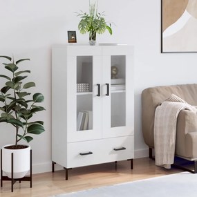 Aparador alto 69,5x31x115 cm derivados madeira branco brilhante