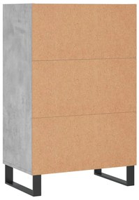 Armário alto 57x35x90 cm derivados de madeira cinzento cimento