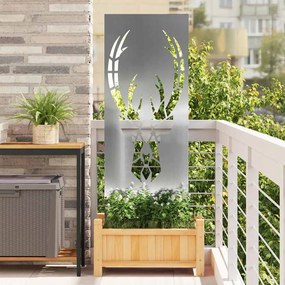 vidaXL Tela de Privacidade para Jardim Prateado 50 x 140 cm