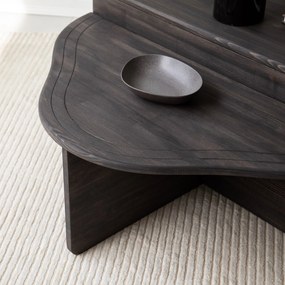Mesa de Café Altopiano - Antracite - 90cm x 40cm x 45cm &amp; 90cm x 32cm