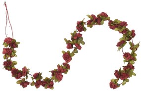 Grinaldas de flores de Natal 6 pcs 250 cm vermelho-tinto
