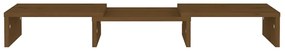 Suporte para monitor 60x24x10,5 cm pinho maciço castanho mel