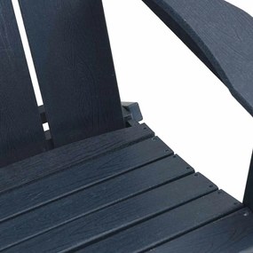 Cadeira Adirondack Dobrável Azul-marinho 74.5x80.5x90 cm HDPE