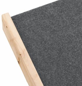 Escada para cães 105x47 cm madeira de abeto maciça cinzento