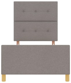 Cama vidaXL Taupe 100x200 cm em Tecido
