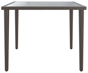 Mesa de jardim 48x48x37 cm aço cinzento