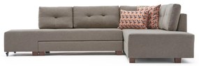 Sofá-Cama de Canto Manama – Creme – 280x85x206 cm