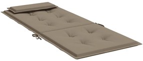 Almofadões cadeira encosto alto 2pcs oxford cinza-acastanhado