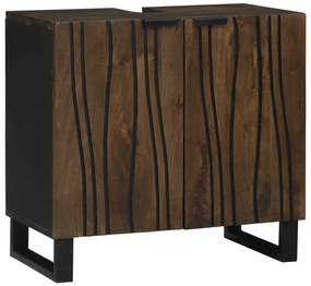 vidaXL Armário de Pia 62 x 33 x 58 cm – Design forte em madeira de manga.