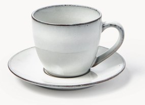 Chávena de café artesanal com pires Nordic Sand