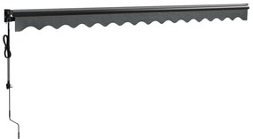 Toldo retrátil automático 4,5x3 m antracite