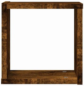 Prateleiras Flutuantes 4 pcs Castanho 26 x 15 x 26cm