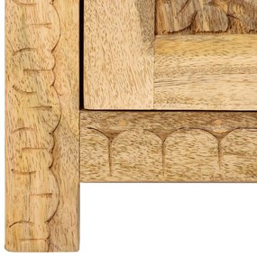 Mesa de cabeceira em madeira de mangueira maciça 40x30x50 cm