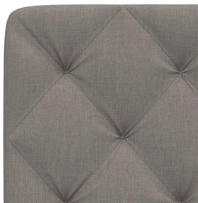 Almofadão de cabeceira 140 cm tecido cinzento-acastanhado