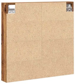 Armário Vitrine vidaXL Madeira Velha 60x8,5x58 cm Madeira Ingenharia