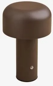 Lâmpada De Mesa Led Sem Fios Em Ferro Loentia Castanho Chocolate - Sklum