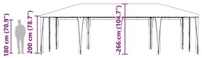 Tenda de Festa Verde 8x4 m PE