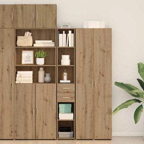 vidaXL Estante Alta Artisan Carvalho 30x42,5x185 cm Madeira Engenharia