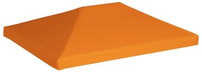 Cobertura de gazebo 310 g/m² 4x3 m laranja