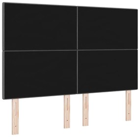 Cabeceira LED de 80cm em cinza escuro, feita em tecido