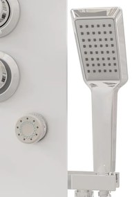 Coluna de duche vidro 25x47,5x130 cm branco