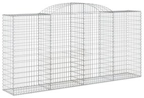Cestos gabião arqueados 7pcs 300x50x140/160cm ferro galvanizado