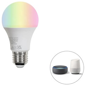 Lâmpada LED Smart E27 A60 matt RGBW 8,5W 806 lm 2700K