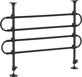 PawHut Grade Segurança Carro Cães Ajustável Largura Altura 87-135x60x105cm Grade Separadora Metal Resistente Preto | Aosom Portugal