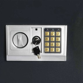 Cofre Electrónico Digital Cinza Escuro 35x31x80 cm Aço