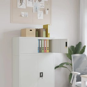 vidaXL Arquivador 90x40x40 cm aço cinzento-claro