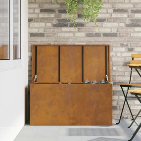Caixa de Armazenamento Externa Castanho 100 x 50.5 x 50 cm