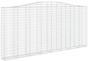 Cestos gabião arqueados 6pcs 400x30x180/200cm ferro galvanizado