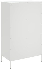 Aparador alto 68x39x113 cm aço branco