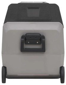 Mala térmica c/ rodas e pega 50 L PP e PE preto/cinzento