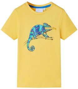 T-shirt de manga curta para criança ocre-claro 116