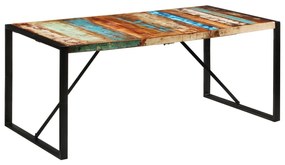 Mesa de jantar 175x90x76 cm madeira recuperada maciça