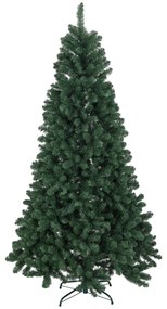 Árvore de Natal Artificial 210 cm com 1064 Ramos de Arame de Memória e Base Recolhível Árvore de Natal Verde