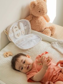 Estojo e acessórios de higiene do bebé da BABYMOOV bege-areia