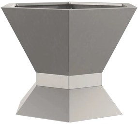 Caminha Hexagonal para Fogo 50x50x40 cm em Aço Envelhecido