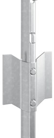 Postes de Cerca 11 pcs Canal U 60 cm Aço Galvanizado