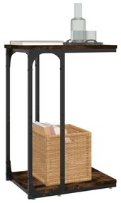 Mesa de apoio 40x30x60 cm derivados de madeira carvalho fumado