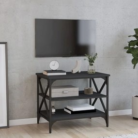 vidaXL Móvel p/ TV 60x40x50 cm derivados de madeira preto