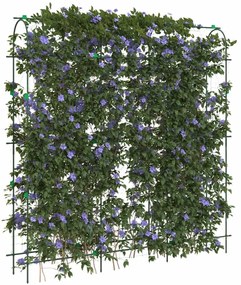 vidaXL Treliças jardim p/ plantas trepadeiras 2 pcs estrutura em U aço