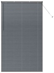 Persiana de Janela Cinzento-escuro 80 x 130 cm Alumínio