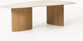 Mesa de jantar com tampo em mármore e forma orgânica Meadow, vários tamanhos